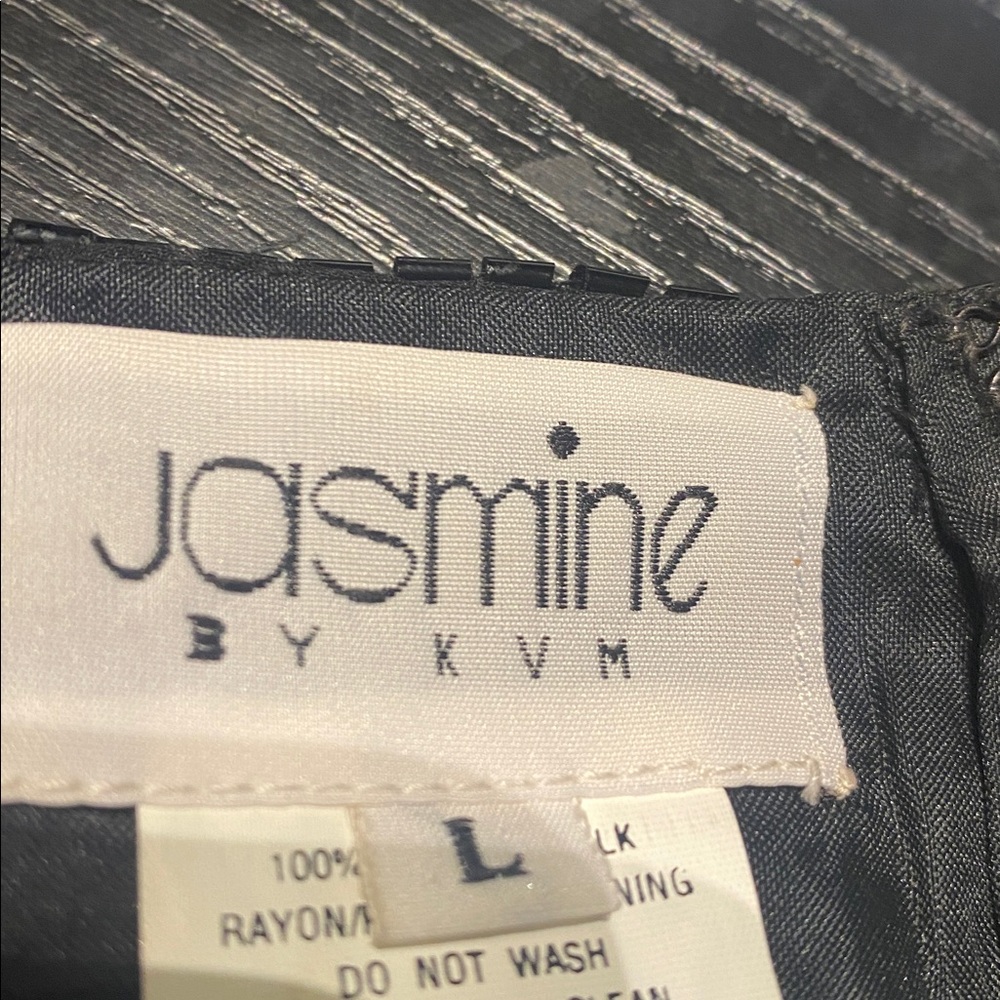 100% silk Black Sequin Dress by jasmine. - Picture 10 of 13
